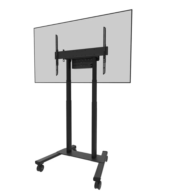 Neomounts Floor stand | FL55-875BL1 TV trolley | Adjustable Height | 55-100 " | Maximum weight (capacity) 110 kg | Black