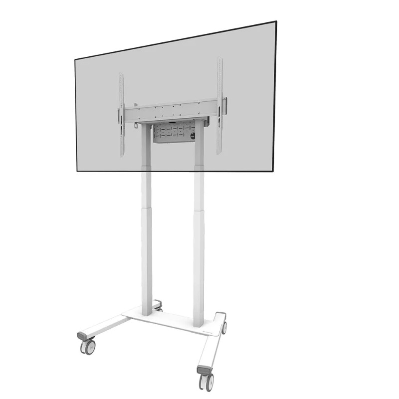 Neomounts Floor stand | FL55-875WH1 TV trolley | Adjustable Height | 55-100 " | Maximum weight (capacity) 110 kg | White