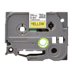 Brother | TZe-651 Laminated Tape | Black On Yellow | TZe | 8 m | 2.4 cm
