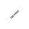Brother | TZe-FX221 Flexible ID Laminated Tape | Black on White | TZe | 8 m | 0.9 cm