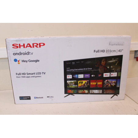 Sharp | 40FH2EA | 40" (101 cm) | Smart TV | Android TV | FHD | Black | DAMAGED PACKAGING
