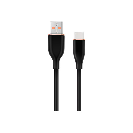 Cablexpert Premium silicon Type-C USB charging and data cable, 1.5 m | CC-USB2S-AMCM-1.5M-BK