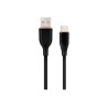 Cablexpert Premium silicon Type-C USB charging and data cable, 1.5 m | CC-USB2S-AMCM-1.5M-BK
