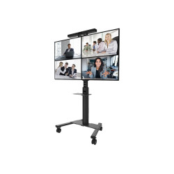 Neomounts AV1-825BL Videobar and multimedia kit - universal | Adjustable Height | Maximum weight (capacity) 9 kg | Black