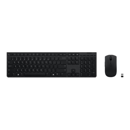 Lenovo | Professional Wireless Rechargeable Combo Keyboard and Mouse | Keyboard and Mouse Set | Wireless | Mouse included | Russ