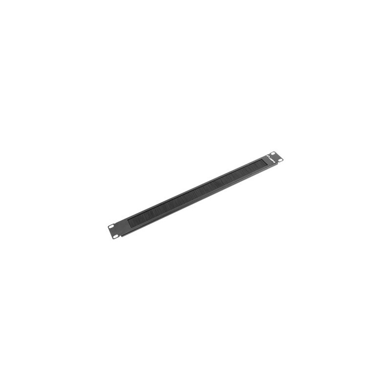 Lanberg 19" brush panel 1U | AK-1101-B | Black