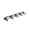 Lanberg 19" cable management panel 5 rings - type B 1U | AK-1205-B | Black