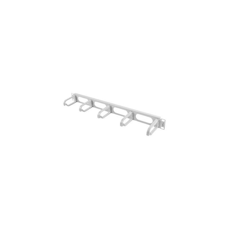 Lanberg 19" cable management panel 5 rings - type B 1U | AK-1205-S | Grey
