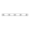 Lanberg 19" cable management panel 5 rings - type B 1U | AK-1205-S | Grey