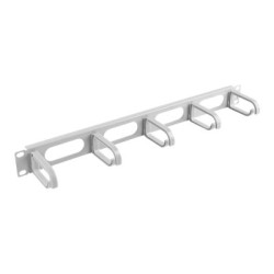Lanberg 19" cable management panel 5 rings - type B 1U | AK-1205-S | Grey