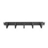 Lanberg 19" cable management panel with 5 plastic holders 1U type B | AK-1202-B | Black