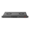 Lanberg 19" fan unit/ventilation panel with LCD 2 fans + thermostat 230V | AK-1502-B | Black
