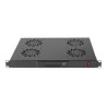 Lanberg 19" fan unit/ventilation panel with LCD 4 fans + thermostat 230V | AK-1503-B | Black