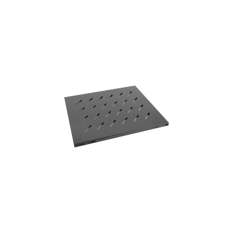 Lanberg 19" fixed shelf 1U/465x515mm, max load capacity up to 120kg | AK-1003-B | Black
