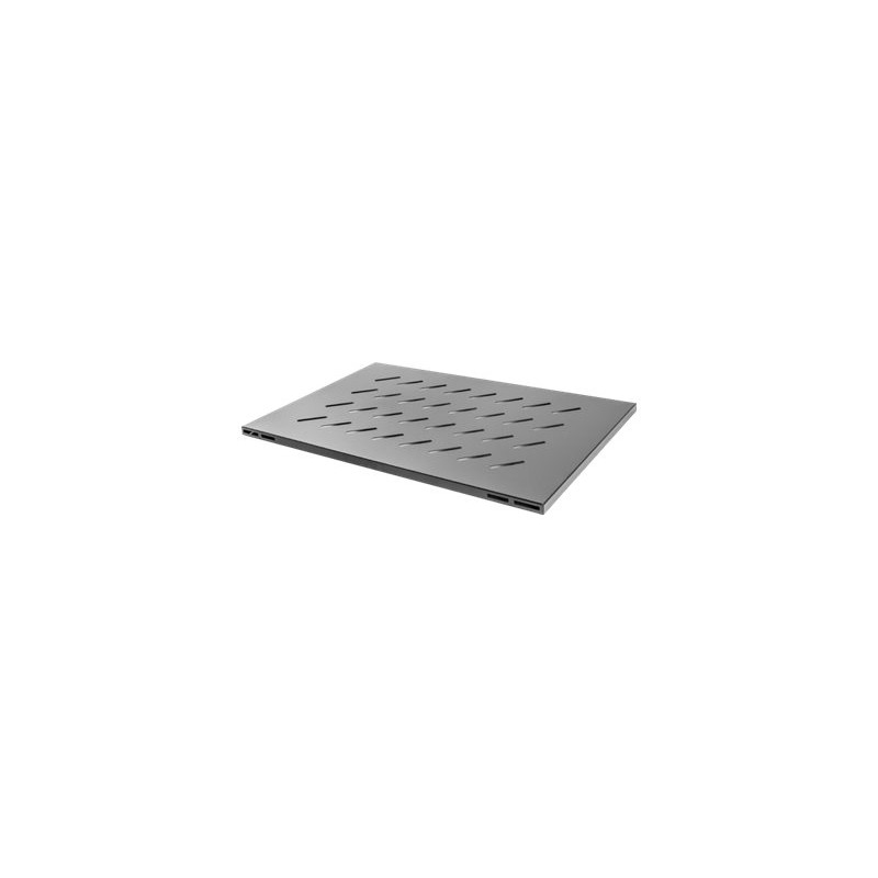 Lanberg 19" fixed shelf 1U/465x715mm, max load capacity up to 120kg | AK-1009-B | Black