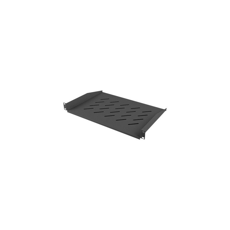 Lanberg 19" fixed shelf 1U/483x315mm, max load capacity up to 25kg | AK-1008-B | Black