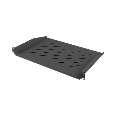 Lanberg 19" fixed shelf 1U/483x315mm, max load capacity up to 25kg | AK-1008-B | Black