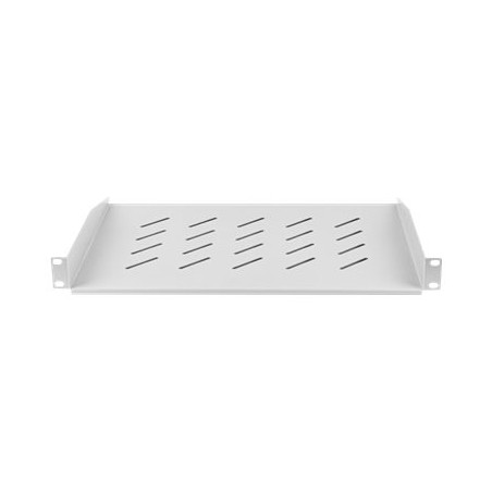 Lanberg 19" fixed shelf 1U/483x315mm, max load capacity up to 25kg | AK-1008-S | Grey