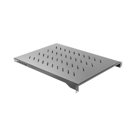 Lanberg 19" fixed shelf 1U/483x700mm, max load capacity up to 15kg | AK-1010-B | Black
