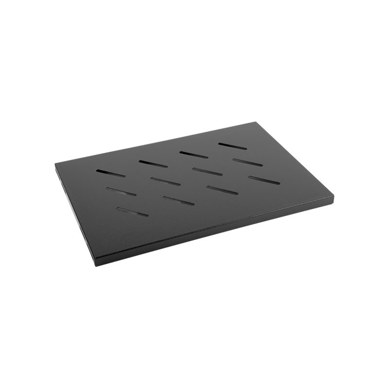 Lanberg 19" fixed shelf 1U/486x270mm, max load capacity up to 120kg | AK-1001-B | Black