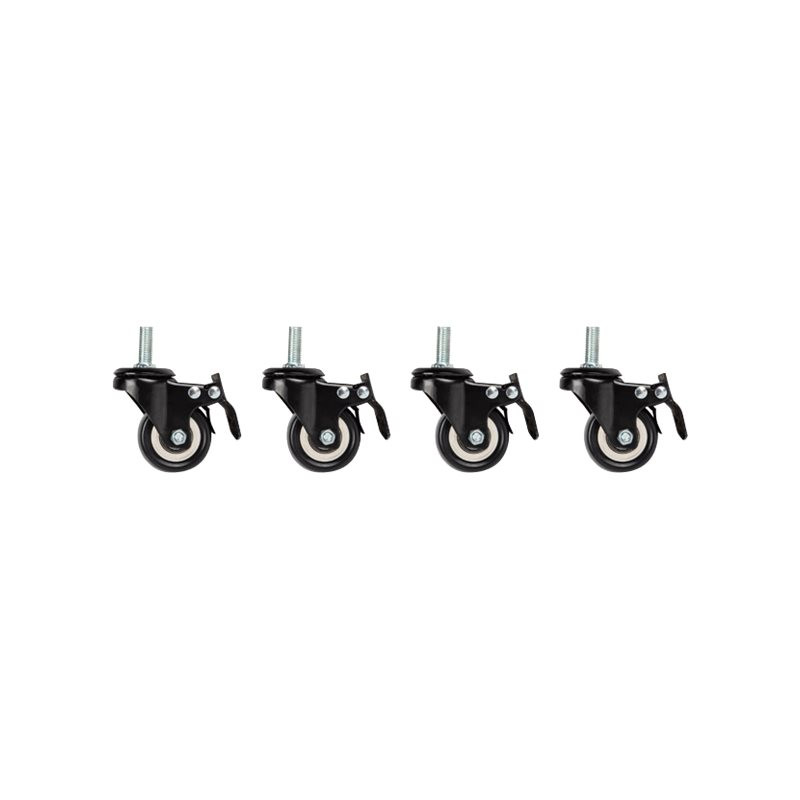 Lanberg | Castors with thread and brake for wall mounting cabinets, 4 pcs | AK-1601-B