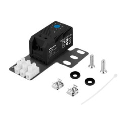 Lanberg Closed-loop thermostat 10A for rack cabinets with 19" ear and terminal block, black | Lanberg