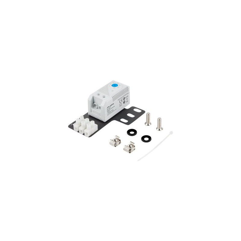 Lanberg Closed-loop thermostat 10A for rack cabinets with 19" ear and terminal block, gray | Lanberg