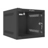 Lanberg Rack cabinet 10" wall-mount 4U/280x310 (flat pack) with glass door, black | Lanberg