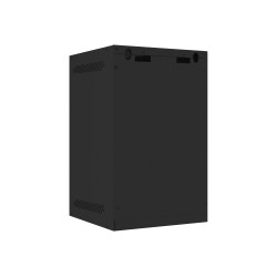 Lanberg Rack cabinet 10" wall-mount 9U/280x310 for self-assembly with metal door (flat pack), black | Lanberg