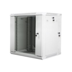 Lanberg Rack cabinet 19" double-section wall-mount 12U/600x600 (flat pack), grey | Lanberg