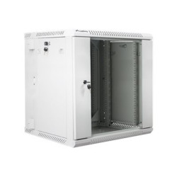 Lanberg Rack cabinet 19" double-section wall-mount 12U/600x600 (flat pack), grey | Lanberg