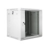 Lanberg Rack cabinet 19" double-section wall-mount 12U/600x600 (flat pack), grey | Lanberg