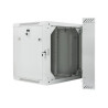 Lanberg Rack cabinet 19" double-section wall-mount 12U/600x600 (flat pack), grey | Lanberg