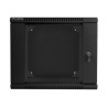 Lanberg Rack cabinet 19" double-section wall-mount 9U/600x600 (flat pack), black | Lanberg