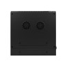 Lanberg Rack cabinet 19" double-section wall-mount 9U/600x600 (flat pack), black | Lanberg