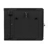 Lanberg Rack cabinet 19" double-section wall-mount 9U/600x600 (flat pack), black | Lanberg
