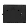 Lanberg Rack cabinet 19" double-section wall-mount 9U/600x600 (flat pack), black | Lanberg