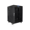 Lanberg Rack cabinet 19" free-standing 15U/600x600 (flat pack) with glass door lCD V2, black | Lanberg