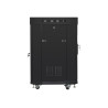 Lanberg Rack cabinet 19" free-standing 15U/600x600 (flat pack) with glass door lCD V2, black | Lanberg