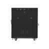 Lanberg Rack cabinet 19" free-standing 15U/600x800 (flat pack) with glass door lCD V2, black | Lanberg