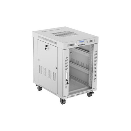 Lanberg Rack cabinet 19" free-standing 15U/600x800 (flat pack) with glass door lCD V2, grey | Lanberg