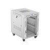 Lanberg Rack cabinet 19" free-standing 15U/600x800 (flat pack) with glass door lCD V2, grey | Lanberg