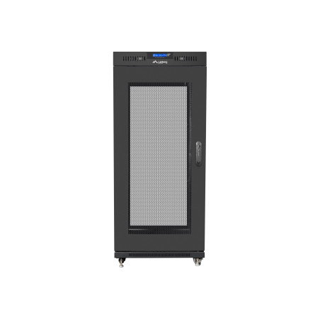 Lanberg Rack cabinet 19" free-standing 15U/800x1000 (flat pack) with mesh door lCD V2, black | Lanberg