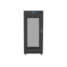 Lanberg Rack cabinet 19" free-standing 15U/800x1000 (flat pack) with mesh door lCD V2, black | Lanberg