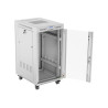 Lanberg Rack cabinet 19" free-standing 22U/600x800 (flat pack) with glass door lCD V2, grey | Lanberg