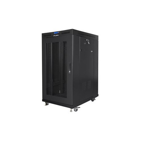 Lanberg Rack cabinet 19" free-standing 22U/800x1000 (flat pack) with mesh door lCD V2, black | Lanberg