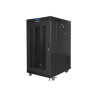 Lanberg Rack cabinet 19" free-standing 22U/800x1000 (flat pack) with mesh door lCD V2, black | Lanberg