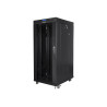 Lanberg Rack cabinet 19" free-standing 27U/600x800 (flat pack) with glass door lCD V2, black | Lanberg