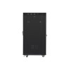 Lanberg Rack cabinet 19" free-standing 27U/600x800 (flat pack) with glass door lCD V2, black | Lanberg