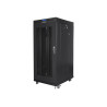 Lanberg Rack cabinet 19" free-standing 27U/600x800 (flat pack) with mesh door ICD V2, black | Lanberg